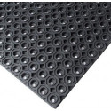 Tapis nid d'abeille (caillebotis) SBR/NR. noir. plafond ouvert. 13 mm. 100x150cm