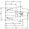 Mandrin à pince DIN69871ADB SK40-100 CP25FAHRION