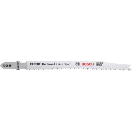 Lame de scie sauteuse EXPERT T 308 BF Bosch VE à 25 Unité Hardwood 2-side clean