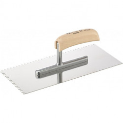 Taloche 280x130mm denté 4x4mm inoxydable Robuste FORTIS
