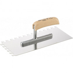 Taloche 280x130mm denté 10x10mm inoxydable Robuste FORTIS