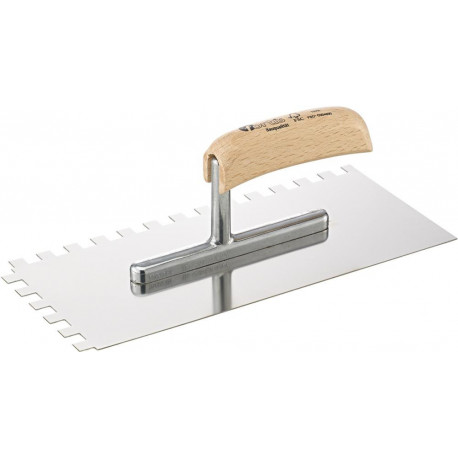 Taloche 280x130mm denté 10x10mm inoxydable Robuste FORTIS