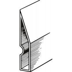 Règle alu Trapèze 97 x 18 mm - 1 m TOP qualité FORTIS