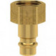 Bouchon mamelon pour couplage NW 7.2mm. Laiton. Série ES. FEMELLE G1/4 LÜDECKE