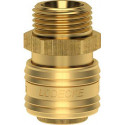 Raccord à dégagement rapide NW 7,2 mm. Laiton. Série ES. AG G3/8 LÜDECKE