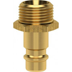 Bouchon mamelon pour couplage NW 7.2mm. Laiton. Série ES. AG G3/8 LÜDECKE