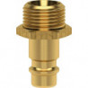 Bouchon mamelon pour couplage NW 7.2mm. Laiton. Série ES. AG G3/8 LÜDECKE
