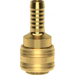 Raccord à dégagement rapideNW 7,2 mm. Laiton. Série ES. Passe-câble 6 LÜDECKE