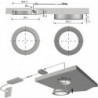 Spot LED EcoPower L noir nw12VDC 3.2W 1.8m Ltg. M1