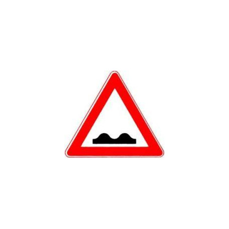Panneau VKZ.112 triangle 900mm RAL2 route accidentée