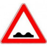 Panneau VKZ.112 triangle 900mm RAL2 route accidentée
