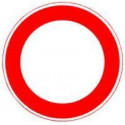 Panneau VKZ.250 Ronde 600mm RAL2 Pas de passage