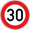 Panneau VKZ.274-30 Ronde 600mm RAL2 30 km/h