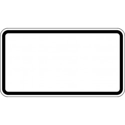 Panneau d'avertissement et d'information, feuille type RA 2 - 231x420mm RAL2
