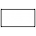 Panneau d'avertissement et d'information, feuille type RA 2 - 231x420mm RAL2