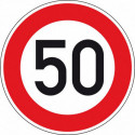 Panneau VKZ.274-50 Ronde 600mm RAL2 50 km/h
