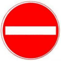 Panneau VKZ.267 Ronde 600mm RAL2 Interdiction d'entrée