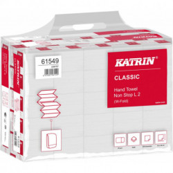 Papier essuie-mains Classic blanc 2 plis 24 x 32cm Handy Pack (Par 100)