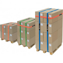 Sangle de fixation VELCRO® LogiStrap®. 50mm x 4m. jaune. 2 unités