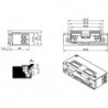 Gâche électrique 5U1X21 9-24V AC/DC AS+mech+Fall