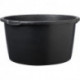 Seau à mortier 90L noir rond. Échelle L