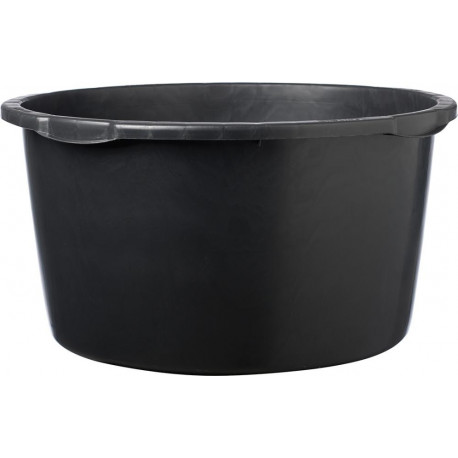 Seau à mortier 90L noir rond. Échelle L