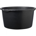 Seau à mortier 90L noir rond. Échelle L