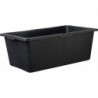 Bac à mortier 65L carré noir. Échelle L