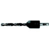 Jeu de fraises HSSmit CV-foret hélicoïdal à bois 7/20mm x 109mm Fisch