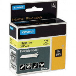 Ruban de marquage l. de bande 19 mm L. de ruban 35 m ruban souple en nylon noir (Par 5)
