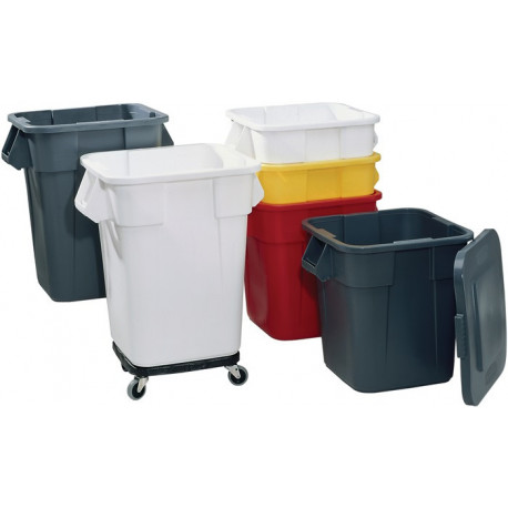 Couvercle plat adapté à conteneur polyvalent 1515 l RUBBERMAID