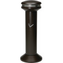 Cendrier sur pied D394xH1054 mm noir tôle d’acier RUBBERMAID