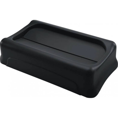 Couvercle polyéthylène noir L297xP521mm adapté aux poubelles de tri 60/87 l Couv 