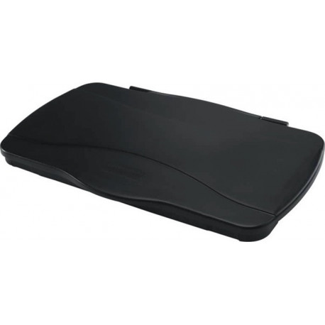 Couvercle polyéthylène noir L343xP543mm adapté aux poubelles de tri 60/87 l Couv 