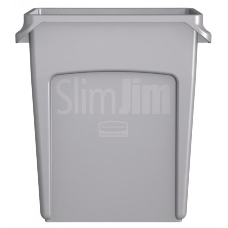 Poubelle de tri 60 l H635xl279xP558 mm gris avec canaux d’aération