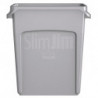 Poubelle de tri 60 l H635xl279xP558 mm gris avec canaux d’aération
