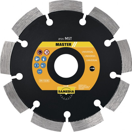Disque diamanté MST D. 180 mm perçage de 22.23 mm soudé au laser 11 
