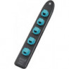 Barrette de douilles pour inserts de clé à douille SmartRail magn.L.245mm 1/2 pouce 5 douilles. 