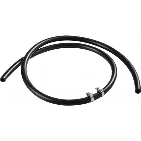 Tuyau de rechange D 10x3 avec colliers de serrage longueur 1.5 m noir MESTO 