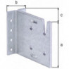 für verdeckte Balkenanschlüsse · Stahl roh sendzimirverzinkt Weitere technische Eigenschaften: · Loch-Ø: 5mm · Maß B: 46mm · Materialstärke: 3mm · Maß C: 106mm · Ausführung: 2-reihig · Höhe: 90mm · Maß A: 90mm