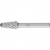 Fraise sur tige KEL D. 10 mm long. tête 20 mm D. tige 6 mm carbure engrènement S 