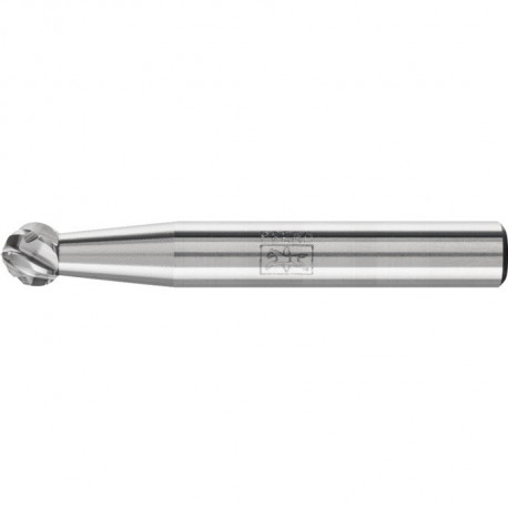 Fraise sur tige KUD D. 6 mm long. tête 5 mm D. tige 6 mm carbure engrènement STE 