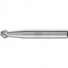 Fraise sur tige KUD D. 6 mm long. tête 5 mm D. tige 6 mm carbure engrènement STE 