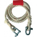 Corde de remorquage en sisal 2 500 kg Manille Sisal/manille longueur 400 cm D. 1 