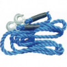 Corde de remorquage en polypropylène 4 000 kg polyprop. crochet charg. lourdes/c 