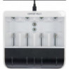 Chargeur rapide NiBC-ComfortMulti-USB-cb avec entrée USB 1.2 V NiMH ANSMANN 