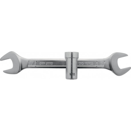Clé expresse longueur 223 mm ouverture de clé 17 x 19 mm m10 chromé PROMAT 