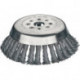 Brosse conique D. 180 mm épaiss. de fil 0.5 mm acier 14 mm perçage 20 mm 8 000 m 