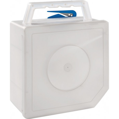 Distributeur de rubans de signalisation transparent avec couteau intégré l200 x 