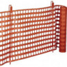 Clôture de sécurité Thermoplast longueur 50 m hauteur 1 m orange trafic 6 kg WEM 